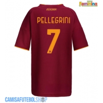 Camisa de time de futebol AS Roma Lorenzo Pellegrini #7 Replicas 1º Equipamento Feminina 2025-26 Manga Curta